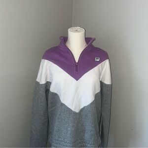 Fila Purple Fleece Quarter-Zip